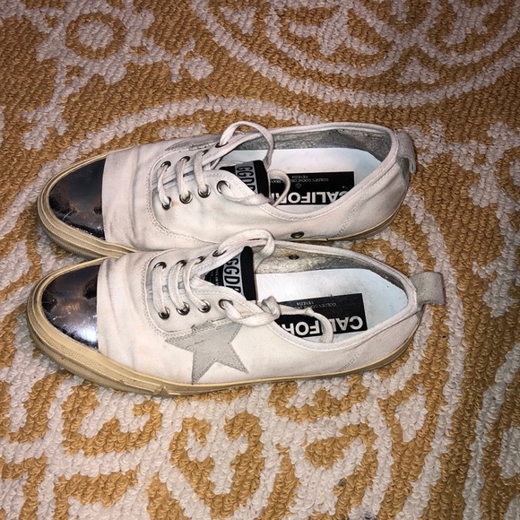 Golden Goose Shoes - Golden Goose GGDB California metallic suede canvas